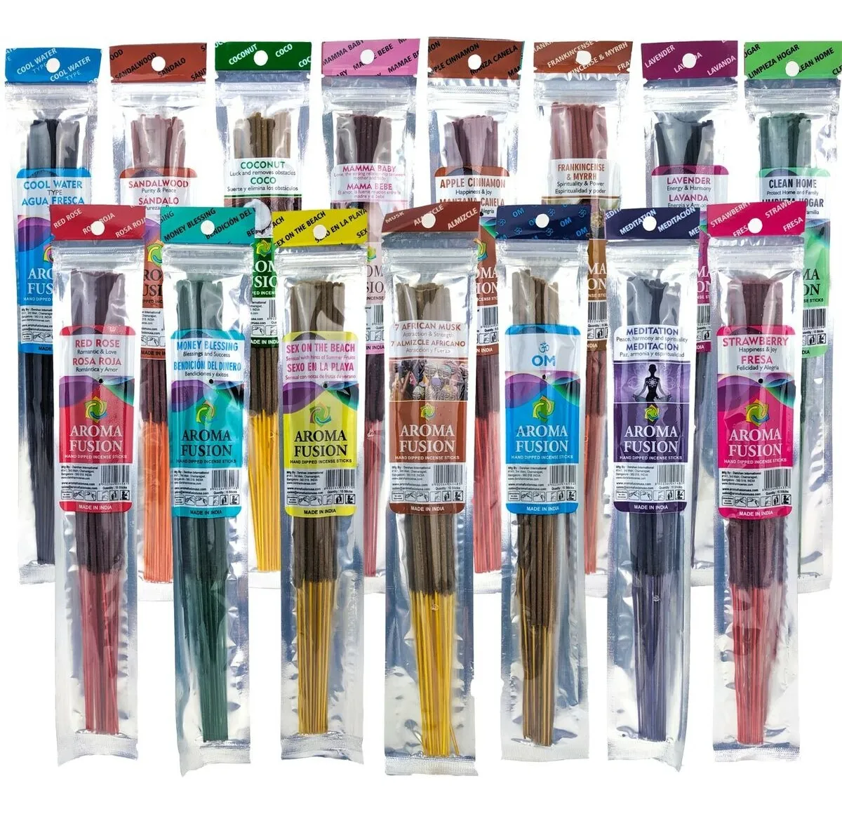 Sahumerios Darshan Aroma Fusión XL extra largo x10