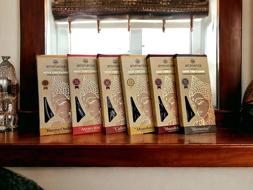 Sahumerios Mini Tibetanos – Aromanza x8