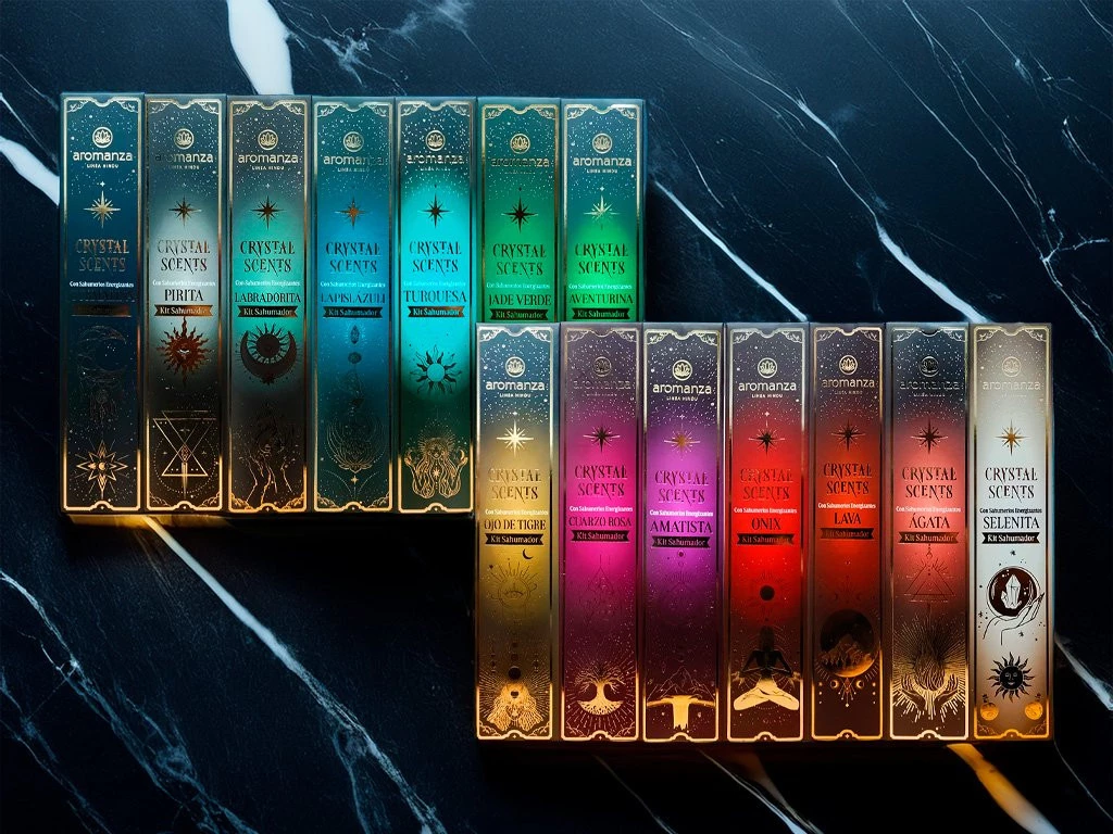 Sahumerio Aromanza Crystal Scents (8 Varillas)