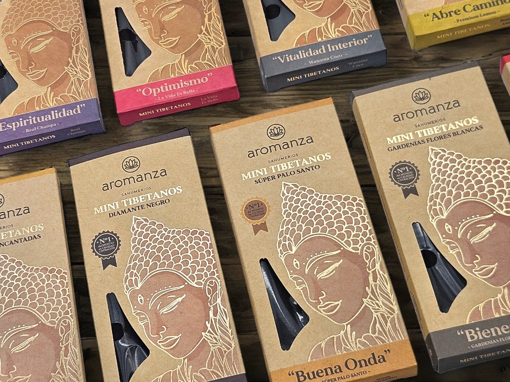 Sahumerios Mini Tibetanos – Aromanza x8