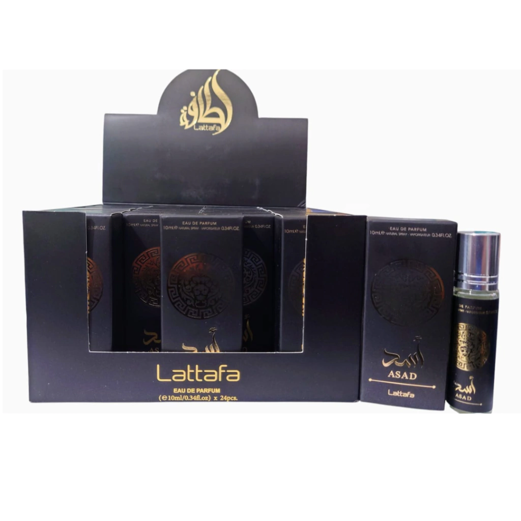 Lattafa Asad Negro – Roll On 10 ml Para Hombre
