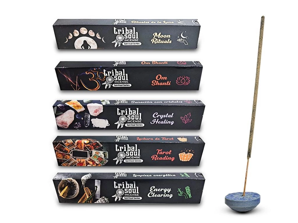 Sahumerios Tribal Soul con porta x12