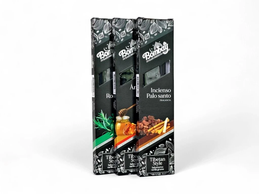 Sahumerio Tibetan Style Bombay x 8 Varillas (Iluminarte)