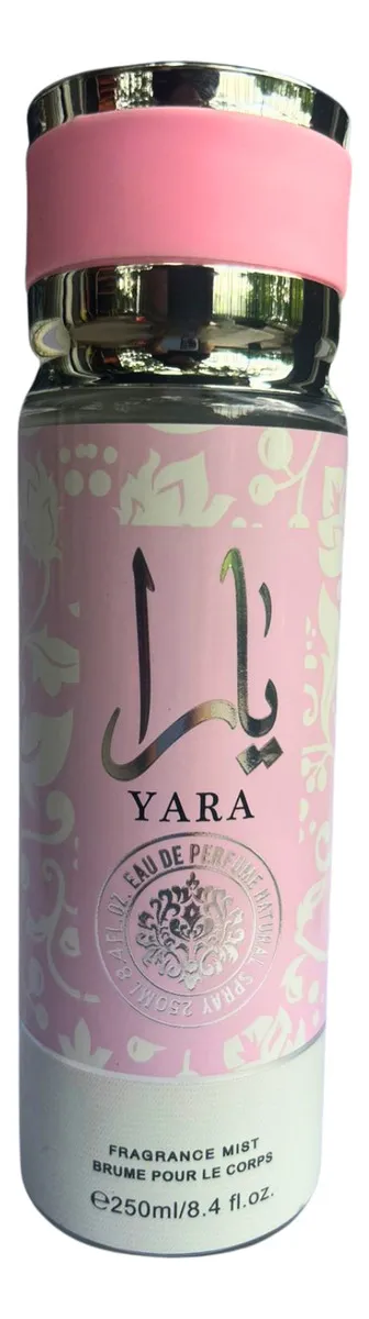 Lattafa YARA Rosa Body Splash 250ml - Para mujer