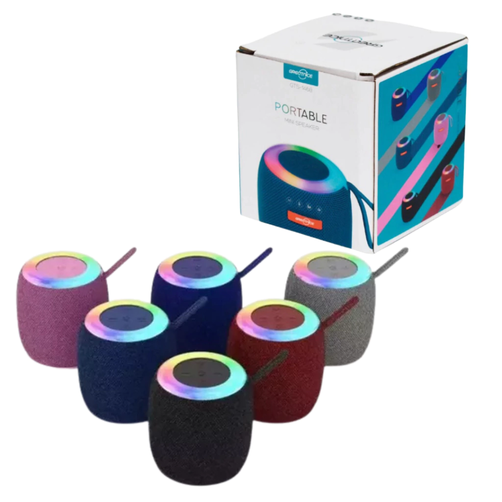 Parlante Mini Speaker Greatnice GTS-660 Bluetooth | LED RGB Portátil de Tela